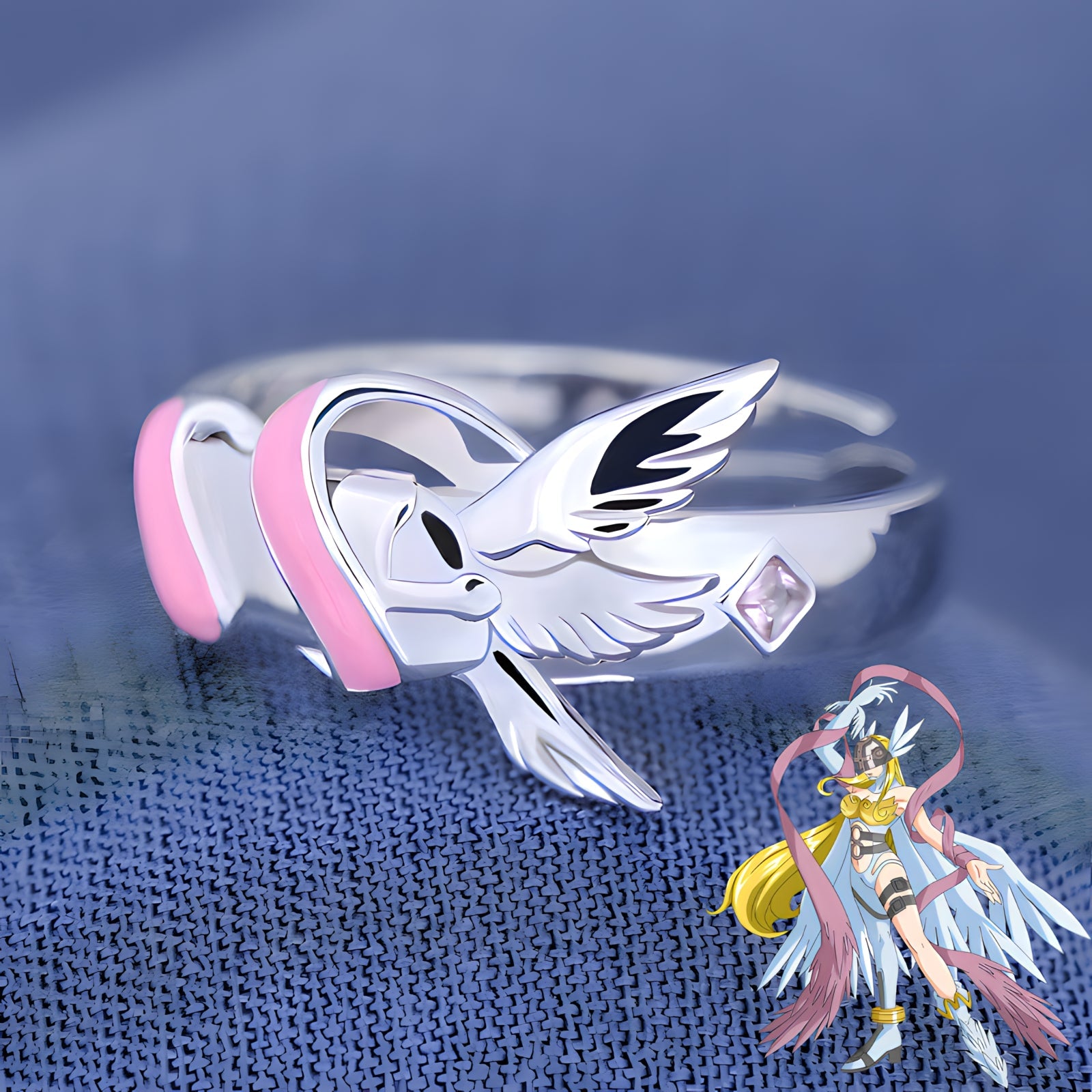 Angewomon & Angemon Ring