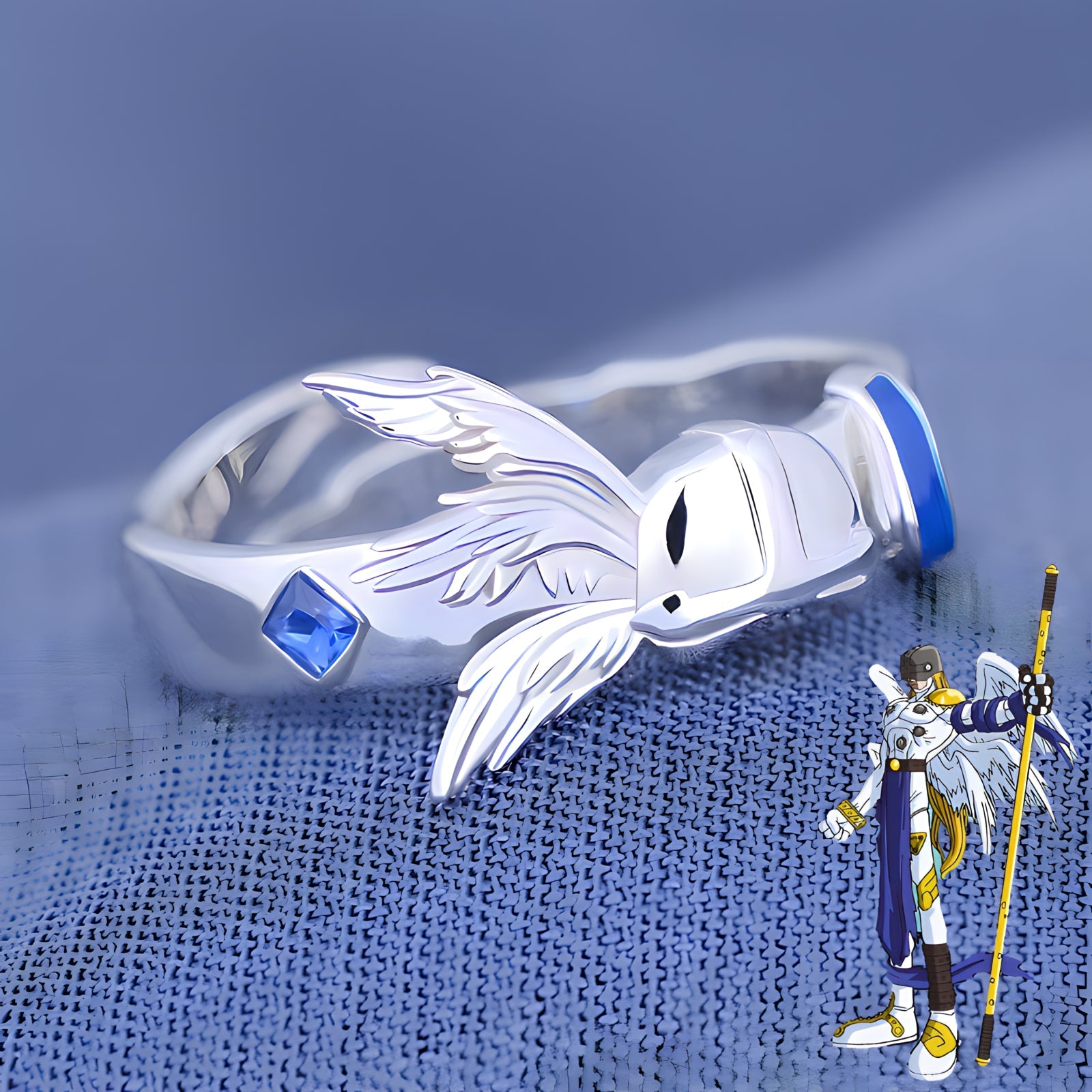 Angewomon & Angemon Ring